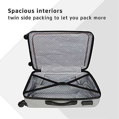 Image of Safari Thorium Sharp Anti-Scratch Combo Set of 2 Small, Medium Polycarbonate Check-in 4 Wheel Hard Suitcase
