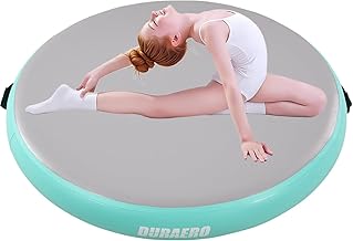 Tappetino gonfiabile Airspot per allenamento, tumbling e ginnastica, per salti, equilibrio e allenamento tecnico, fitness e allenamento, interni ed esterni, verde menta