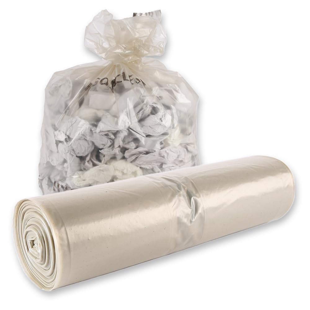 250 Stück, Abfallsäcke, FRANZ MENSCH, 160 l, transparent, LDPE, 60my, Rolle | Hygoclean, Müllbeutel, Müllsäcke, Mülltüten, Rollenware, reißfest, Abfallentsorgung, Gewerbe und Industrie