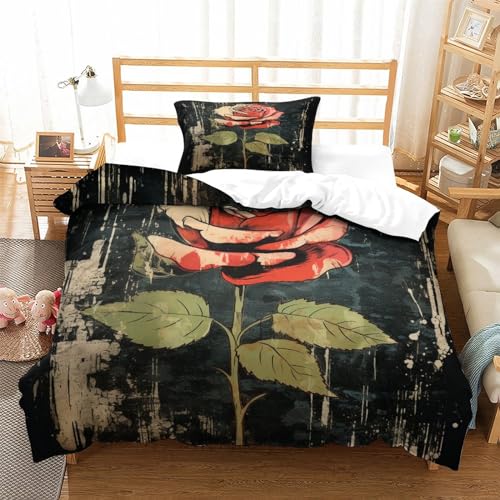 Housse de couette fermeture éclair finie la corvée du lit parure 3d - 3