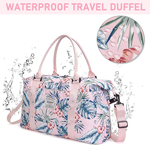 Weekender Bags For Women, Bocmoeo Large Travel Duffel Bags Overnight Bag Carry On Weekend Bag Sports Tote Bag W/Toiletry Bag #TOP3