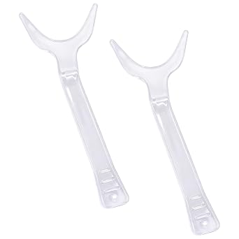 2 Pcs Dental Photography Cheek Retractors Clear Orthodontic Lip Retractor, Mouth Opener
