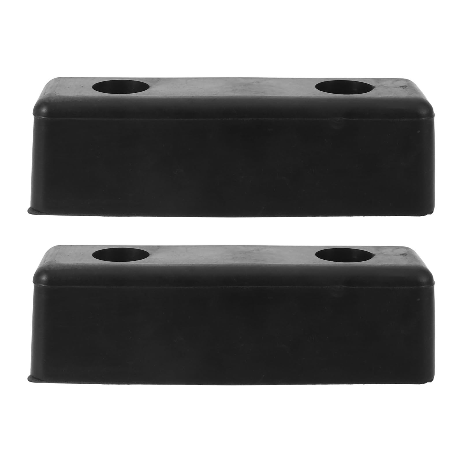 2 Pièces Butoir de Remorque en Caoutchouc Noir