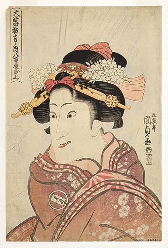 Pintura mural en lienzo de Utagawa Kunisada con acabado artístico de alta calidad