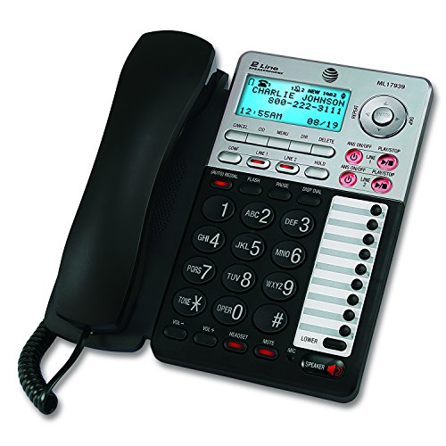 VTech AT&T ML17939 ML17939 Two-Line Speakerphone with Caller ID and Digital Answering System
