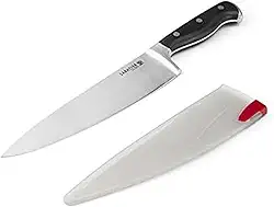 Faca de chef de aço inoxidável com bainha autoafiável EdgeKeeper, Sabatier, 20,32 cm