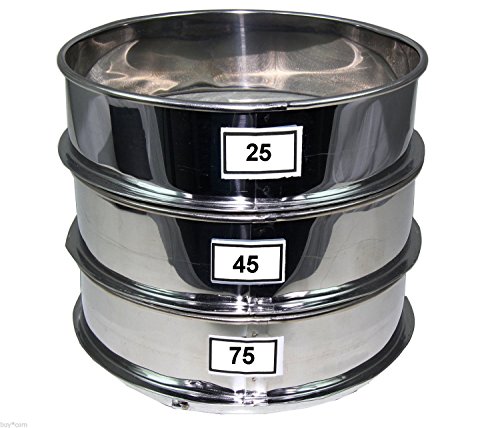 Aluminum Herbal Pollen Hash Extractor stackable sifter 25 45 75 Micron Screen