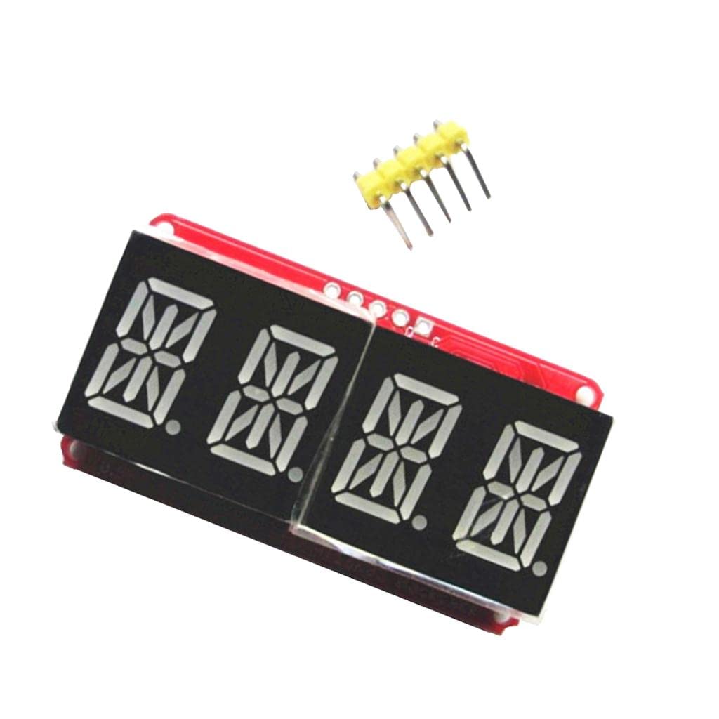 jojomis LED-Anzeigen, Röhre, Segmentanzeige, Modul, I2C-Steuerung, für alphanumerische digitale Beschilderung, 5 Stück