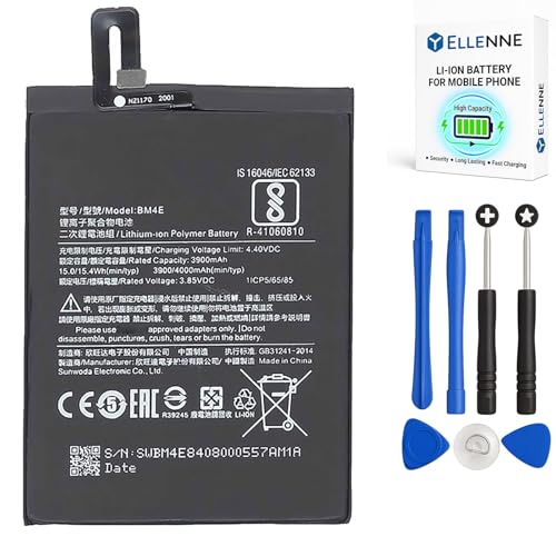 ELLENNE Batería para Xiaomi Poco F1 | BM4E | Pocophone con kit de herramientas
