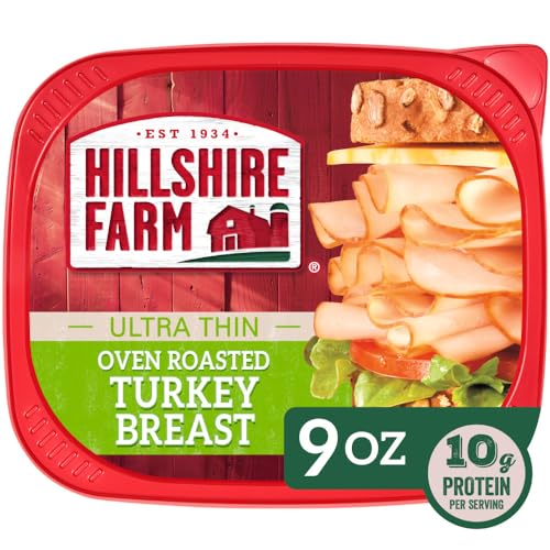 Hillshire Farm Oven Roasted Ultra Thin Sliced Deli Lunch Meat, Turkey Breast, 9 Ounce