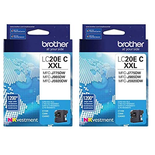 Cartouche d'encre Brother LC20EC cyan pour les impressions quotidiennes