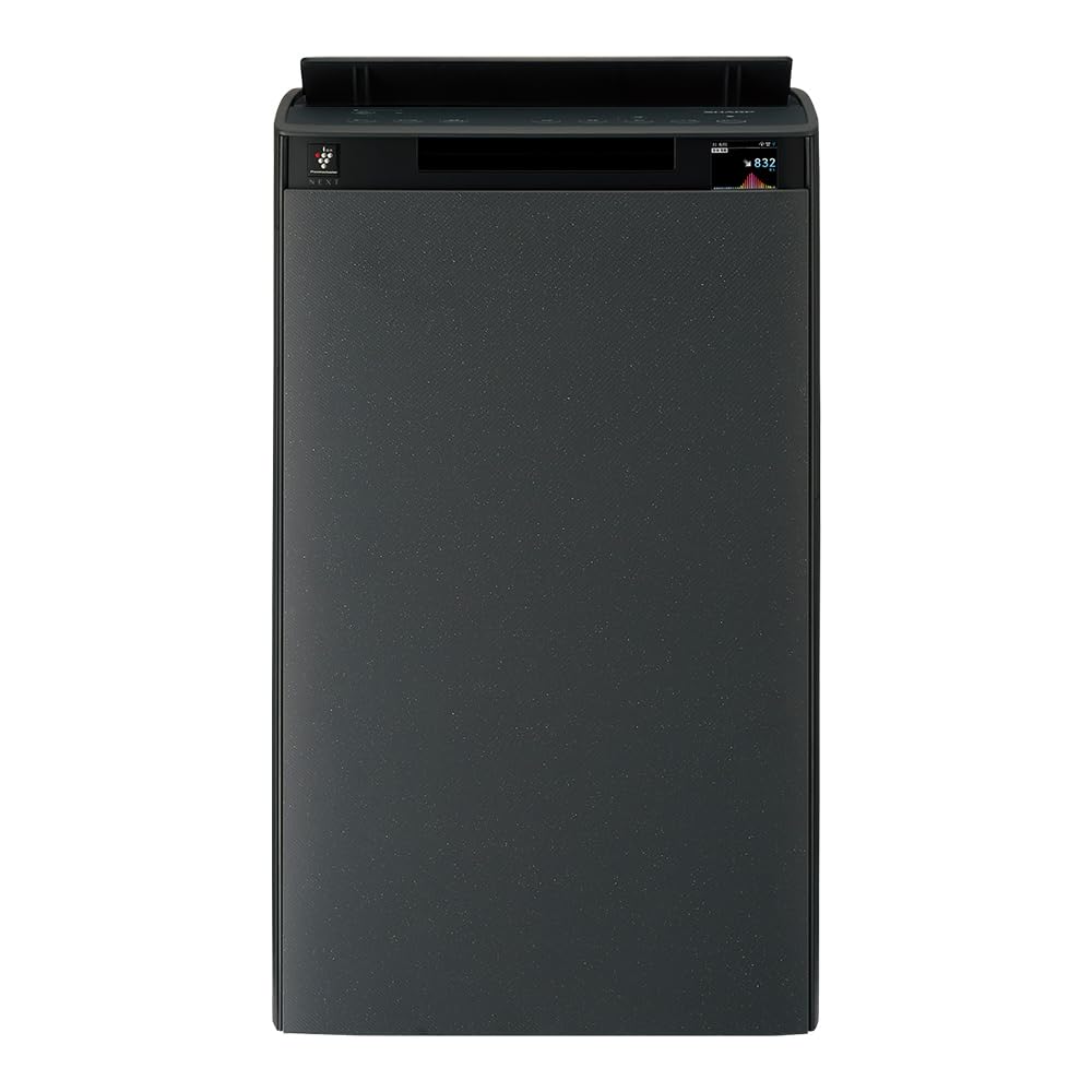 Dimensions of the Sharp KI-TX100-H Humidifying Air Purifier: Height 700mm, Width 427mm, Depth 305mm.