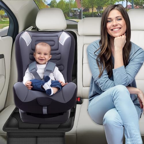 Image of Gigmeta Child Seat Pad, Premium Non-Slip Water-Repellent Car Seat Protector, Back Seat Protector for Baby Seat, Child Seat & Pets, ISOfix Suitable Seat Protector for All Child Seats