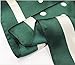 Persmileful Women's Fashion Soft Large Satin Square Chiffon Polyester Scarf Set Head Neck Multiuse Solid Colors Available (Dark green spots)