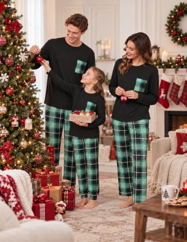 Ekouaer Matching Family Sets Christmas Pajamas Set Xmas PJS Sleepwear - image 3