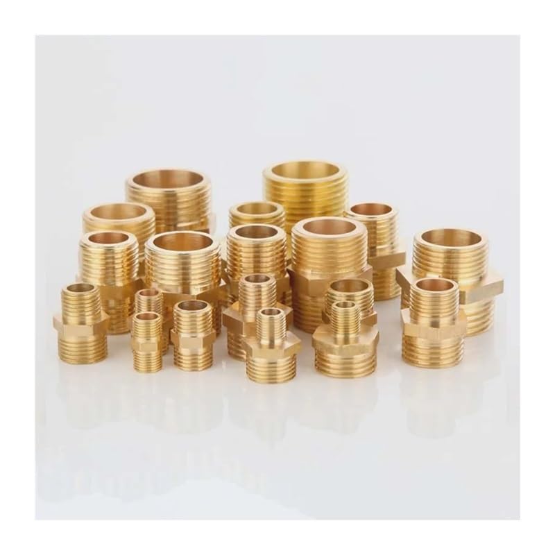 Connettori esagonali in ottone, adattatore rapido per acqua, olio e gas, raccordo filettato maschio da 1/8" a 1-1/4"