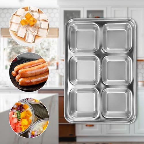Bandeja para hielo de acero inoxidable 304 con tapa miniatura 5