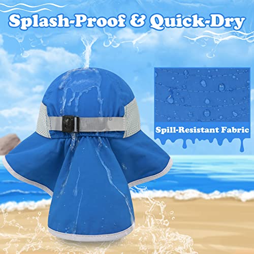 Kids Sun Hat Boys Sun Hat Toddler Sun Hat Baby Sun Hats 12-18 Months Toddler Boy Sun Hat Kids Beach Hat Toddler Swim Hat Royal Blue/Grey #TOP2