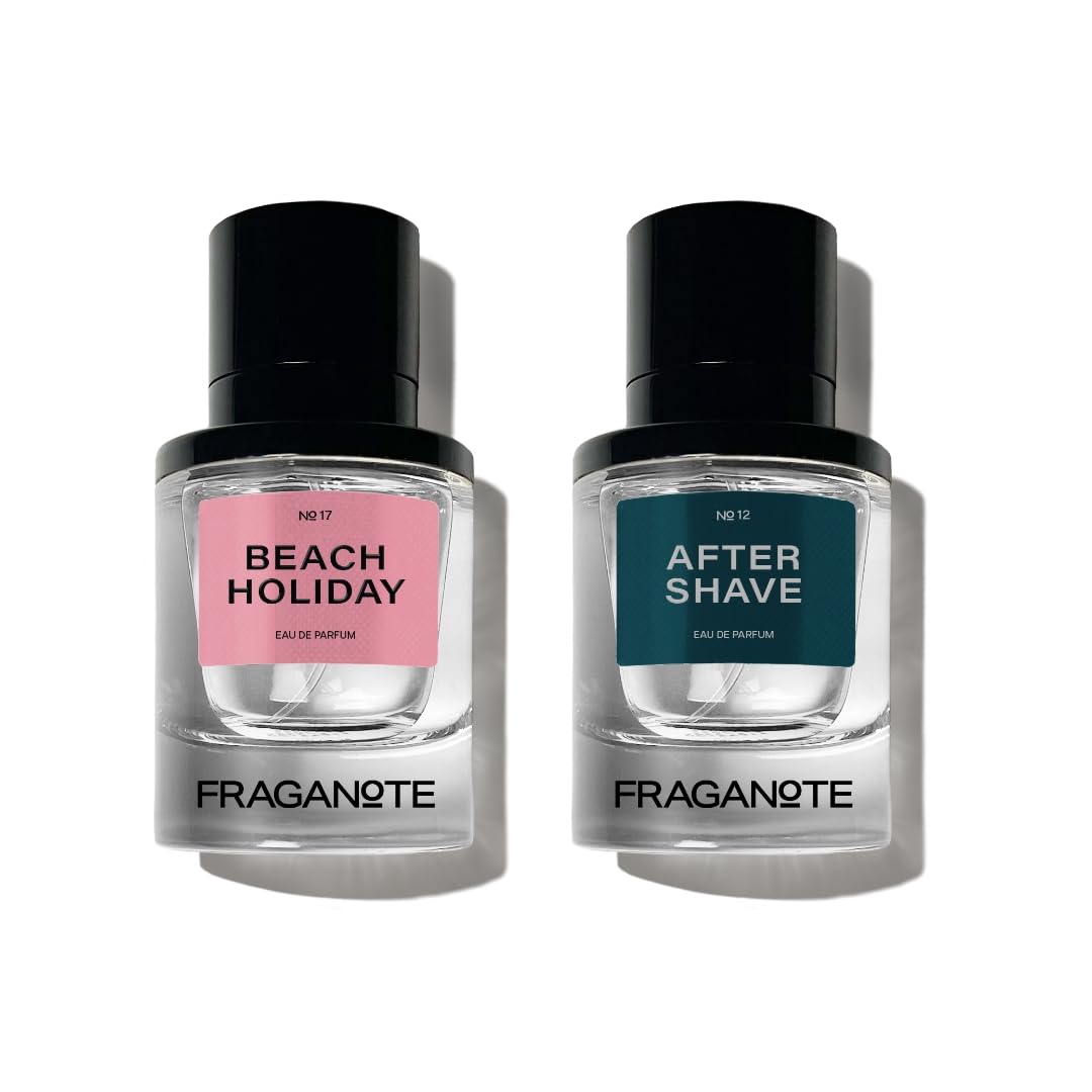 Perfume Combo for Men & Women | Beach Holiday & After Shave (50ML) Each | Long-Lasting Floral Fruity & Citrus Masculine Fragrances | Ideal Gifting Set for Men & Women