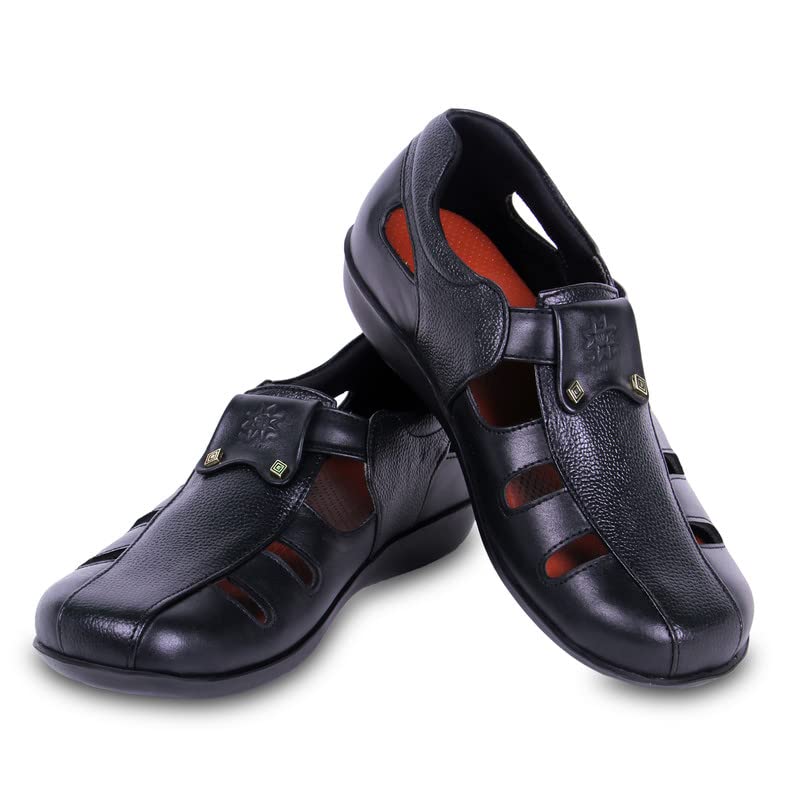 Image of M.V.DIABETES HEALTHCAR-Designer Diabetic Footwear (DDF - 029) - diabetic and orthopedic Men's Footwear | extra soft, Light weight and comfortable