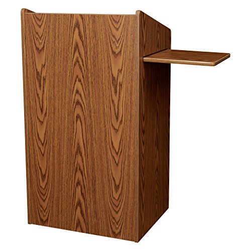 Oklahoma Sound - 600-MO Aristocrat Floor Lectern, Medium Oak - Thumbnail 4