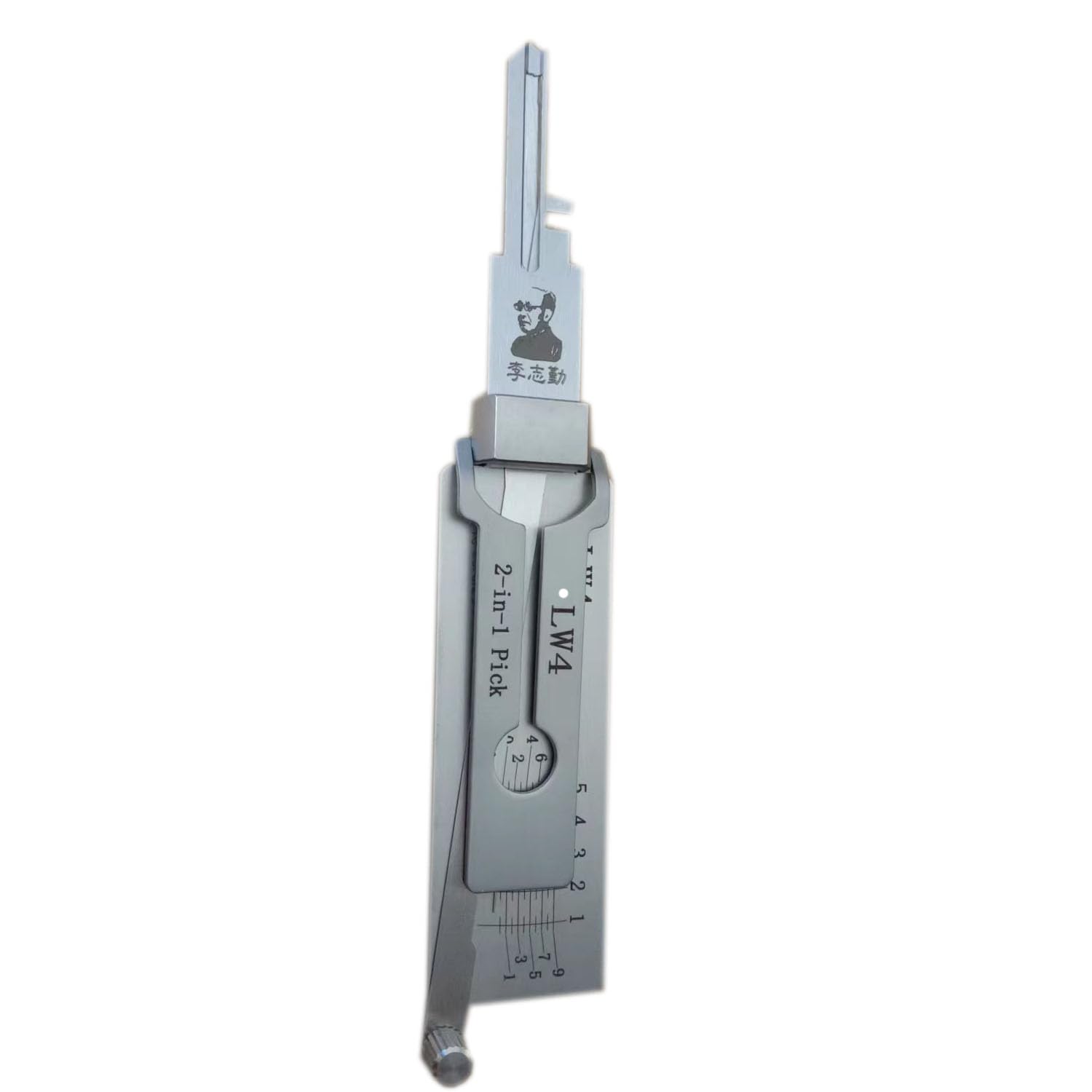 Rlokk Silver Lw4 Lishi 2 In 1 Lock Pick And Decoder, Home Door Civil Lock Picking And Key Reader, Professional Locksmith Tool