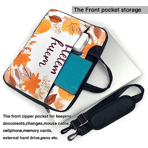 Sac pour ordinateur portable à imprimé feuille d'automne VACSAX mallette de travail 14" - 3