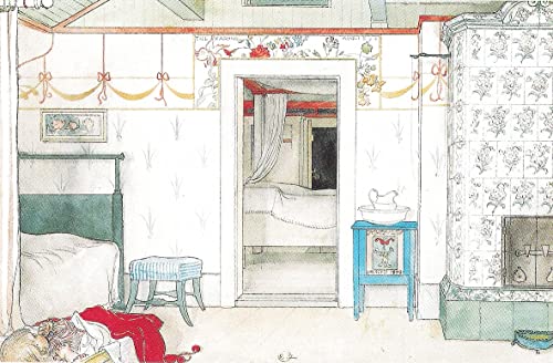 ZHAOSHAN Quadro su tela, 58 x 90 cm, senza cornice, Britas Tupplur di Carl Larsson