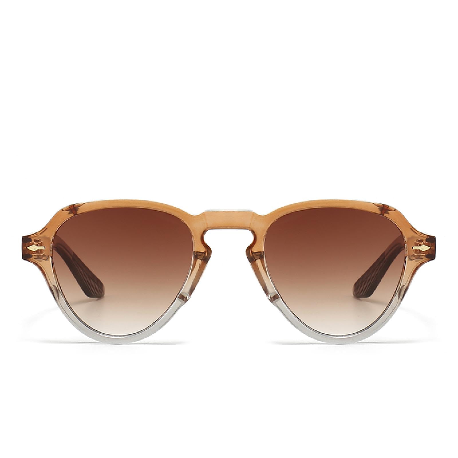 Fotografía callejera, gafas de sol literarias retro, gafas de sol redondas de estilo moderno y encantador