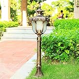 ✔ La carcasa de la lámpara de jardín exterior está fabricada en aluminio fundido estable de alta calidad. El material representa longevidad, protege contra la oxidación y le da a la lámpara un aspecto noble.