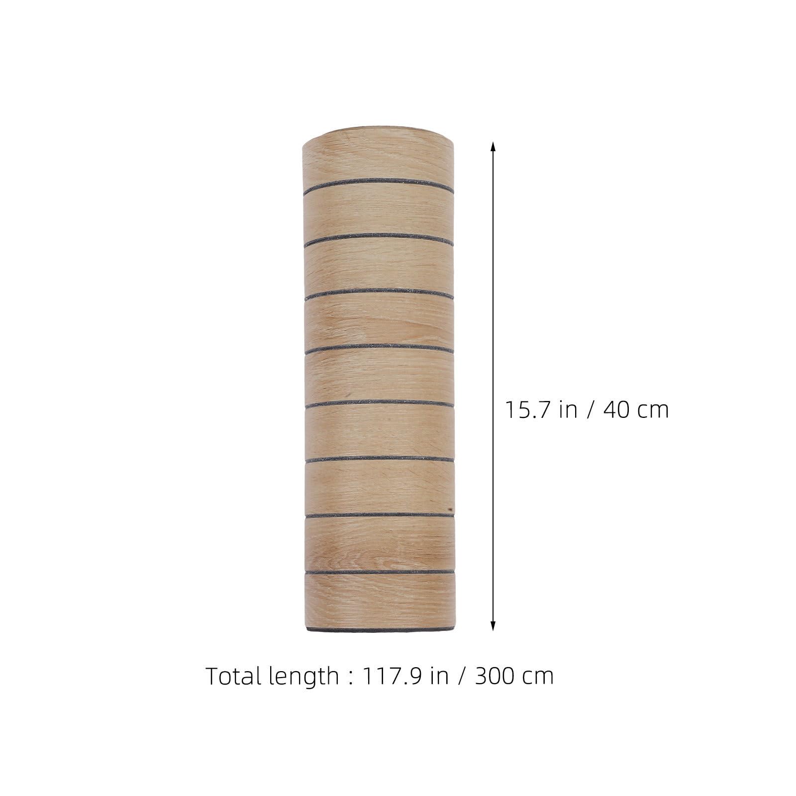 POPETPOP Paneles de pared autoadhesivos decorativos 3D, 2 rollos impermeables, textura de rejilla, imitación roble, 40 cm x 300 cm, para baño y sala de estar