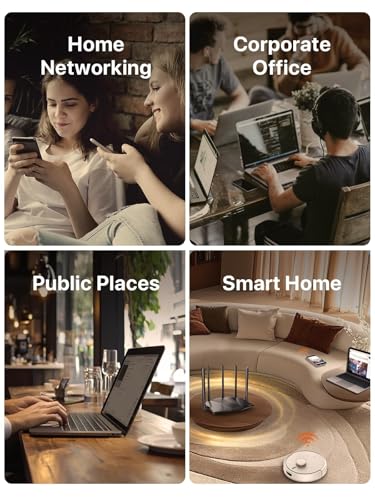 Tenda WiFi 6 Gaming Router, AX3000 Dual Band Gigabit Wireless Router for Home, Long Range Coverage with 5 * 6dBi High-Gain Antennas, High Speed with 4 Gigabit Ports, Support WPA3, VPN(RX12Pro) - Image 4