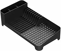 Ou Escorredor de Louças Compact Preto Linha Trium