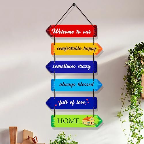Image of Expleasia, Exuberant & Luxury Decor Decorative Wall Hanging Wooden Art Decoration Item for Home Office Living Room Bedroom Decoration Items Home Decor Gift Items (Comfortable Home)