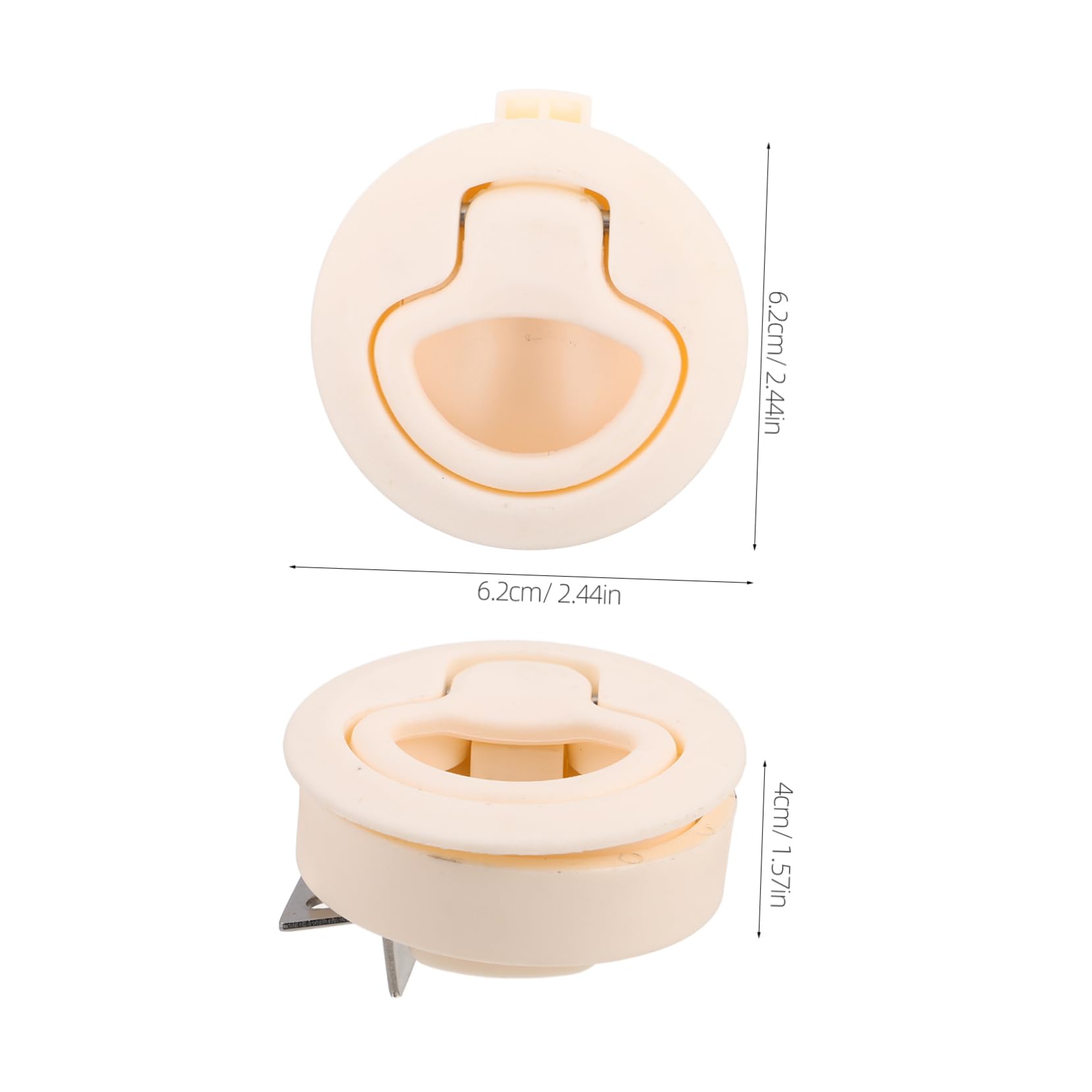 SOLUSTRE Nylon Flush Pull Slam Latch Easy Install Rv Locks for Travel Trailers Boat Lid Latch Hardware for Cabinets Quick Setup No Tools Required