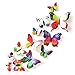 Produktbild BLOUR 3D Wandaufkleber Vorhang Home Decor Schmetterling Form Aufkleber Pin Home Decoration Zubehör 12pcs / Pack