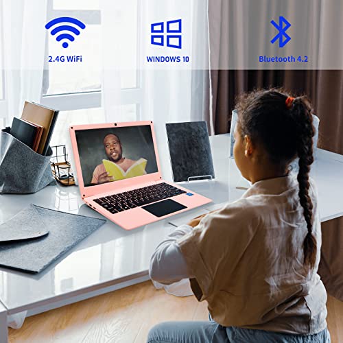 Mini-Laptop-Student-116-Windows-10-HD-Display-Laptop-Intel-Celeron-N4020-Processor-4GB-RAM64GB-eMMC-Storage-2MP-Webcam-Azeyou-U10-Ultra-Slim-and-Light-Portable-Notebook-PC-for-Student-Pink