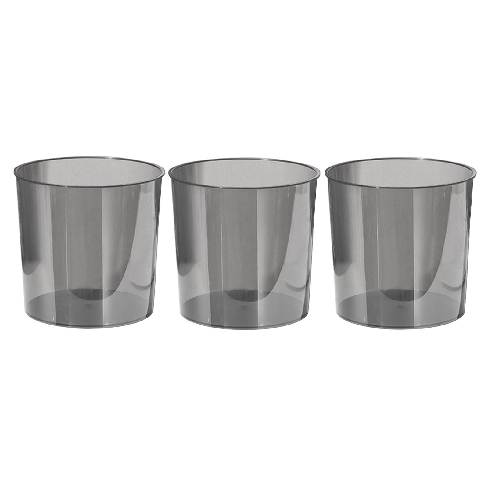 Garbage Cans for Kitchen Round Lightweight Transparent Bathroom Trash Cans Plastic 1 Gallons Commercial Kitchen Garbage Can for