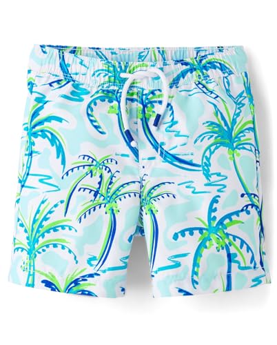 Gymboree,Boys,and Toddler Swim Trunks,Palm Trees,8