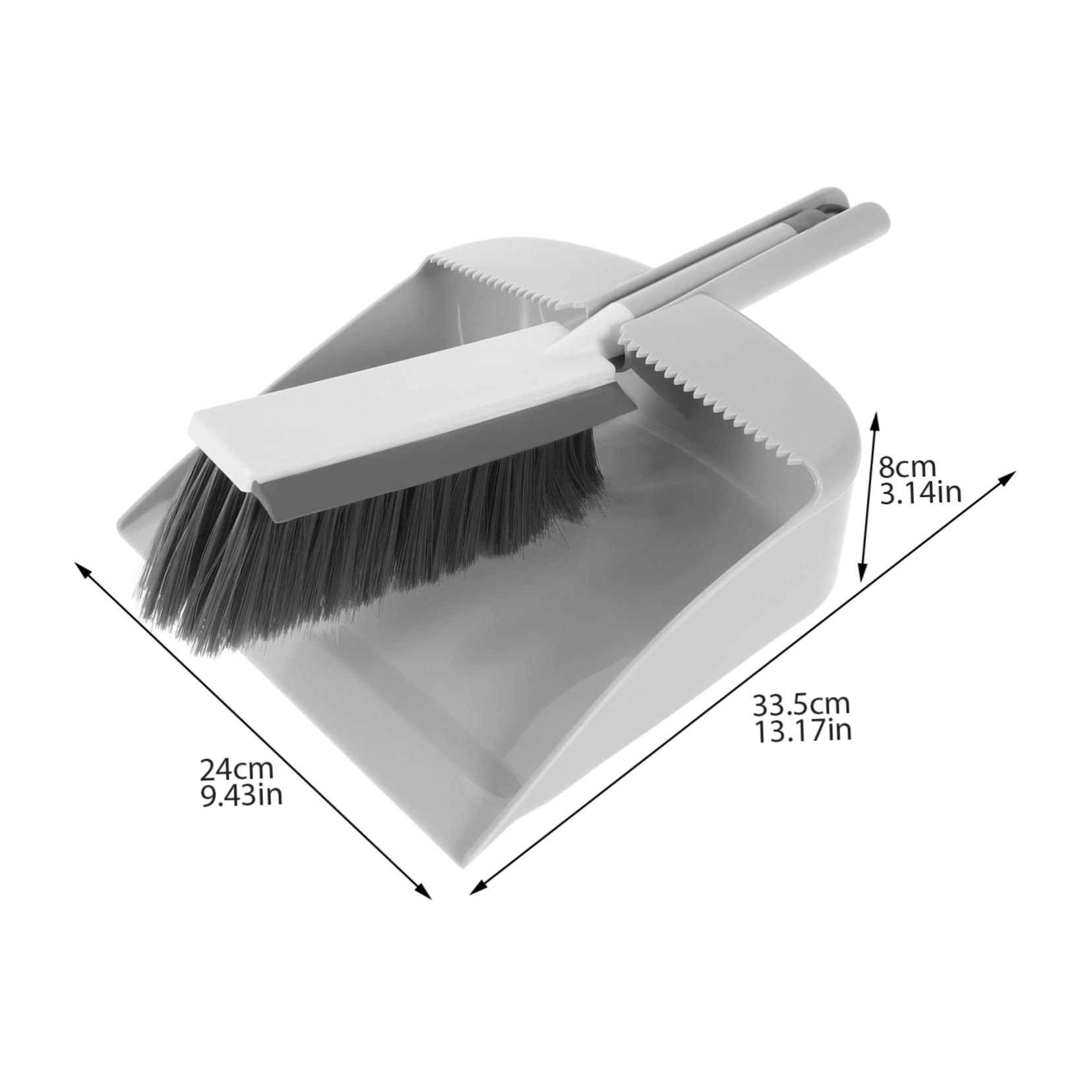 IWOWHERO Versatile Cleaning Broom and Dustpan Set Small Mini Scrubber for Desktops and Floors