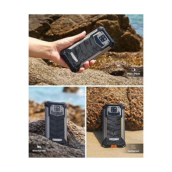 DOOGEE-S88-Plus-Official-Rugged-Smartphone-Unlocked10000mAh-Battery-48MP-Triple-Camera-Waterproof-Smartphone-8GB-128GB-Android-100-IP68IP69K-Unlocked-Cell-Phone-4G-2021-Orange DOOGEE Rugged Smartphone, S88 Plus (Official), 10000mAh Battery, 8GB +128GB Unlocked Cell Phone, 48MP Triple Camera, IP68 Waterproof Smartphone, 4G / Android 10.0 / NFC 2021 (Orange)