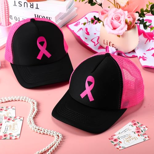 24 gorros trucker de concienciación sobre cáncer de mama miniatura 4