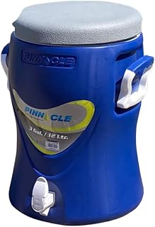 Pinnacle Bidones para Agua – Bidon Agua con Grifo y Dispensador de Agua – Ultra Resistente, con Aislante PU Ideal para Eventos Deportivos y Competiciones (12 litros)