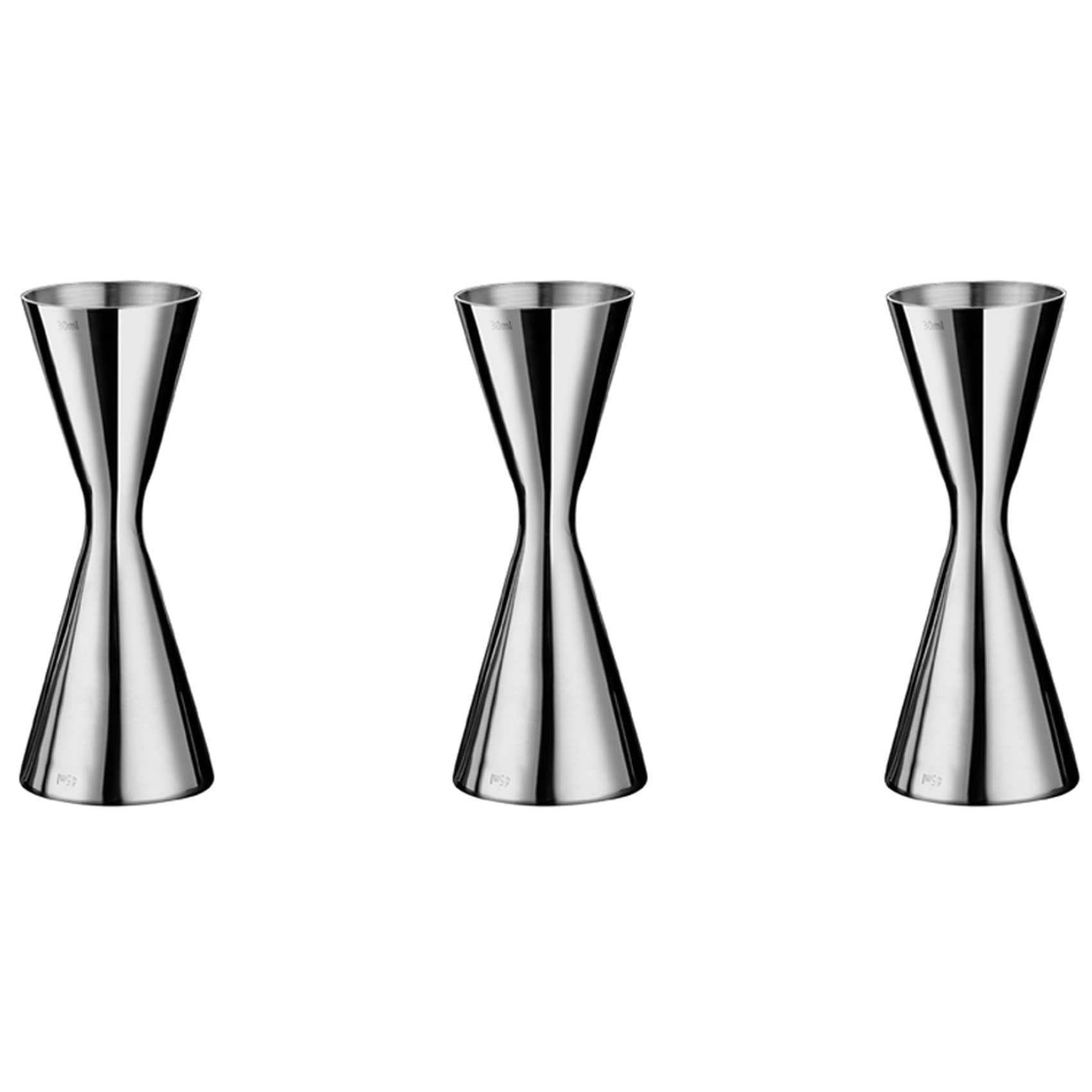 Hndhbfgrt 3X Stainless Steel Measure Cup Double Head Bar Party Wine Cocktail Shaker Jigger 45Ml
