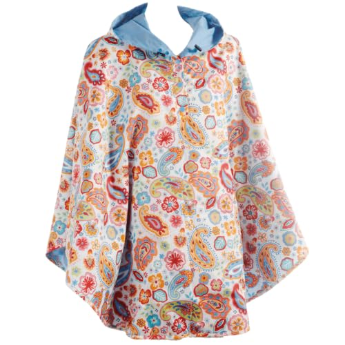 Totes Reversible Rain Poncho Two Looks in One, Women`s Size, Style# 0RW2 BBM, Blue Bahama2