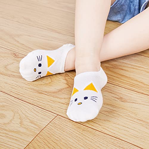 VWU Baby No Show Socks Toddler Low Cut Cotton Socks Animal 0-9T 6/10 Pack3