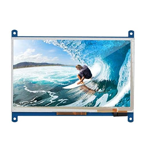 Bewinner 7" HDMI LCD(B) Touch Screen for Raspberry PI 800480 Capacitive Touch Screen for Raspberry PI, up to 1920x1080 Support, HDMI 1080P HD Input IPS Touch Screen