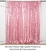 ShiDianYi 8 X 8, Ready to Dispatch,Shiny Pink Sequin Backdrops, Fuchsia Pink Sequin Photo Booth Backdrop, Party Backdrops,Wedding Backdrops, Sparkling Photography Prop