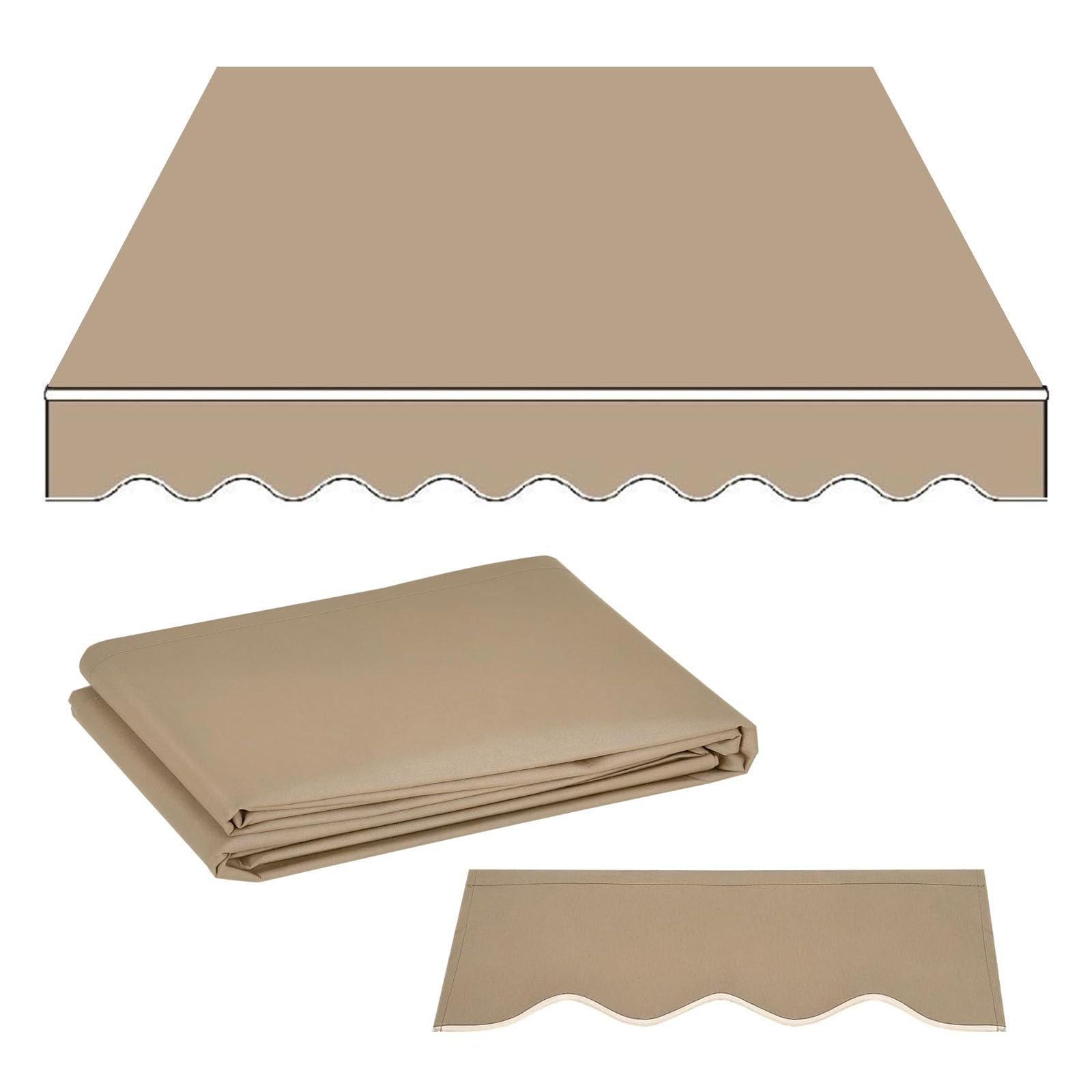 Auvent de terrasse : tissu de rechange imperméable pour ombrager vos repas
