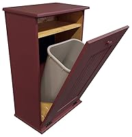 Vista 5 de Sawdust City Soporte de basura de madera inclinable (azul del mar viejo)